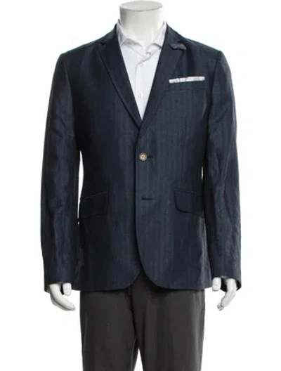 Pre-owned Ted Baker Jacket In Blue