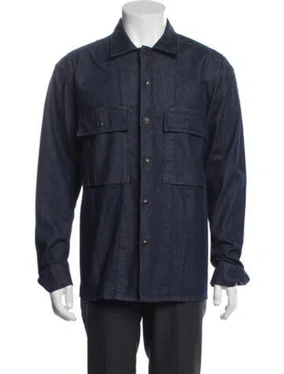 Pre-owned Ted Baker Jacket In Blue