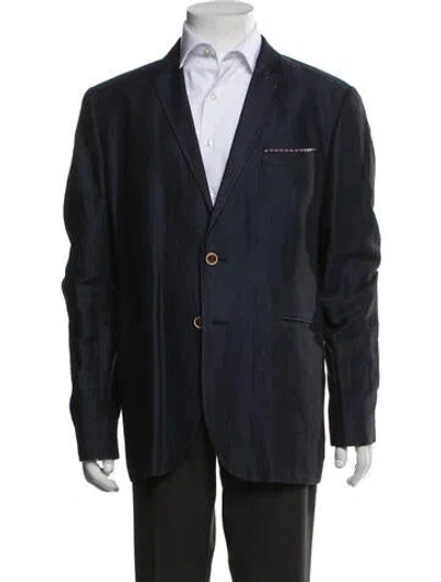 Pre-owned Ted Baker Jacket In Blue