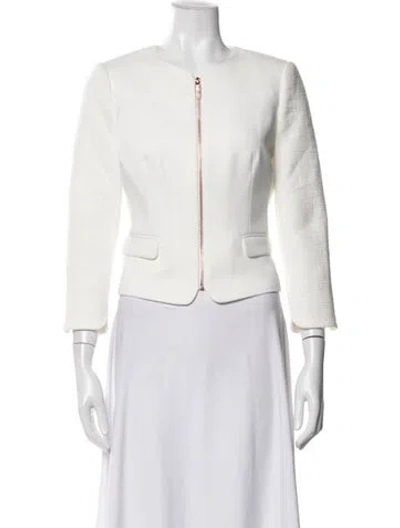 Pre-owned Ted Baker Jacket In White