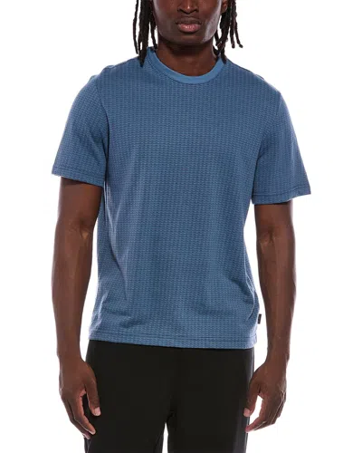 Ted Baker Jacquard T-shirt In Blue