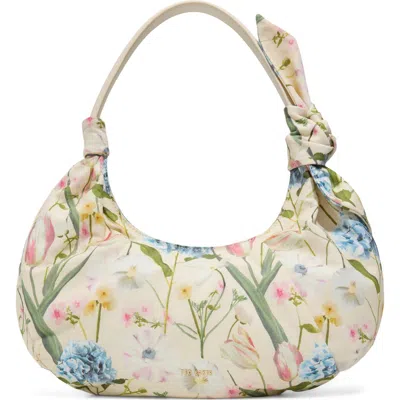 Ted Baker Jade Floral Print Shoulder Bag In Pastel Multi