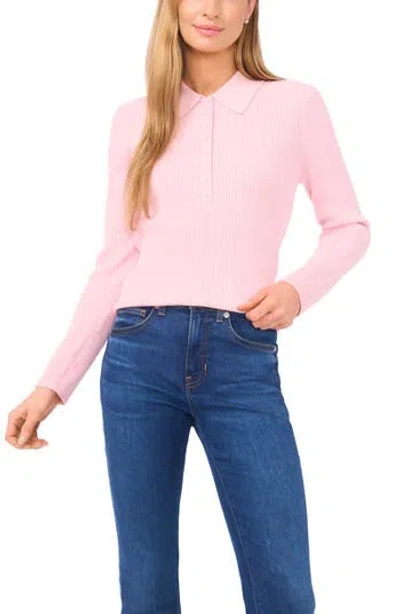 Ted Baker Jalia Rib Polo Sweater In Charming Pink