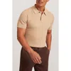 Ted Baker Janko Textured Polo In Brown