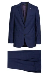 TED BAKER JAY SLIM FIT PLAID WOOL SUIT