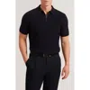 Ted Baker Jaylon Quarter Zip Sweater In Black