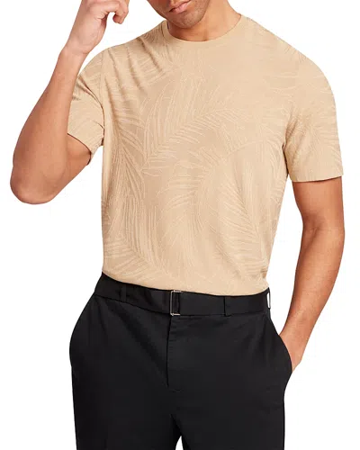 Ted Baker Jessper Jacquard Leaf Print Tee In Neutral