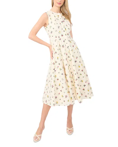 Ted Baker Joanne Floral Print Midi Dress In Neutral