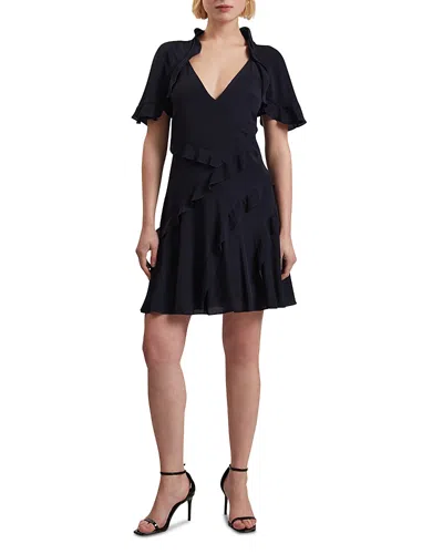 Ted Baker Jojii Frilled Mini Dress In Navy