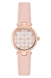 Ted Baker Jolyye Leather Strap Watch, 24mm In Pink