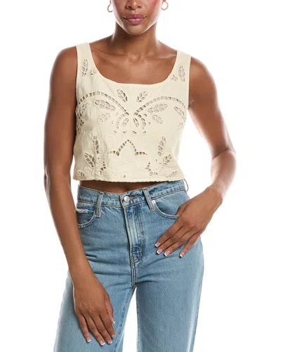 Ted Baker Jordan Square Neck Tank In White