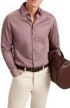 Ted Baker Jozef Print Cotton Button-up Shirt In Pink