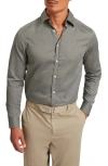 Ted Baker Jozef Print Cotton Button-up Shirt In Gray