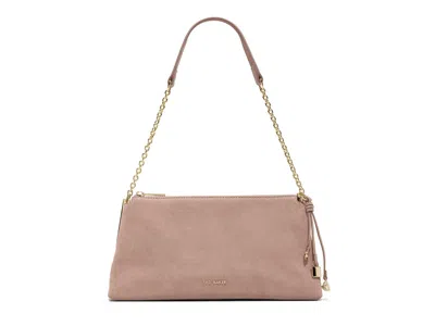 Ted Baker Jules Leather Shoulder Bag In Taupe
