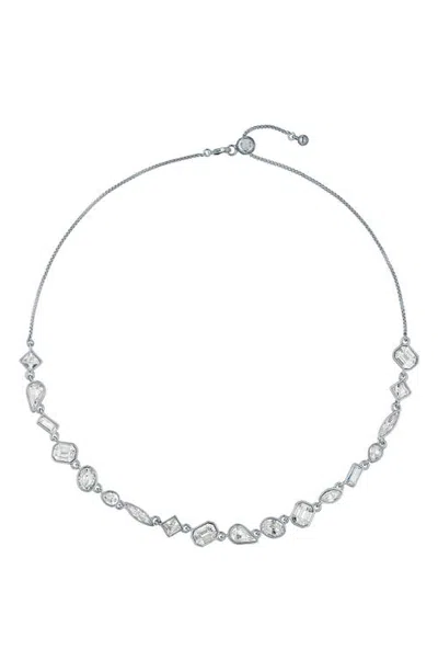 Ted Baker Julie Jewel Chain Crystal Collar Necklace In Metallic