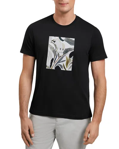Ted Baker Justino Graphic Tee In Black