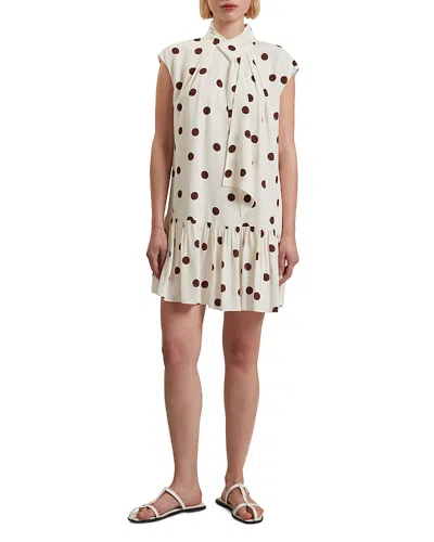 Ted Baker Jutuva Scarf Mini Dress In Ivory