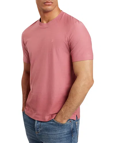 Ted Baker Kaelith Short Sleeve Herringbone Tee In Pink
