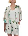Ted Baker Kalna Printed Linen Shirt In White