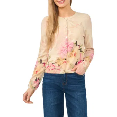 Ted Baker Kara Floral Cardigan In Pink