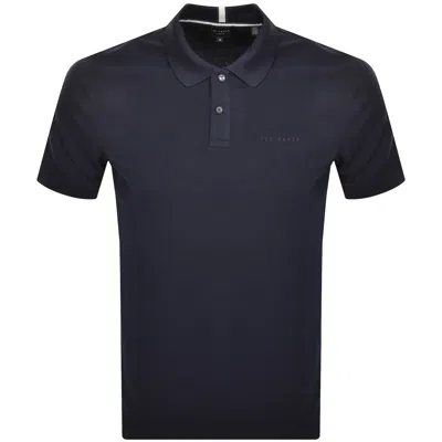 Ted Baker Karty Polo T Shirt Navy In Blue