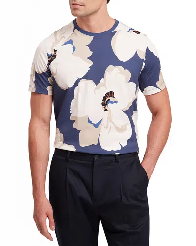 Ted Baker Kathan Bold Floral Print Tee In Blue