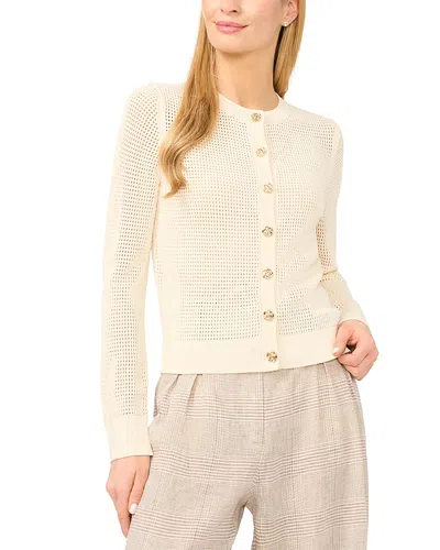 Ted Baker Kayla Pointelle Cardigan Sweater In Neutral