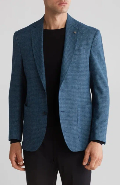 Ted Baker Keith Wool Blend Sport Coat In Teal