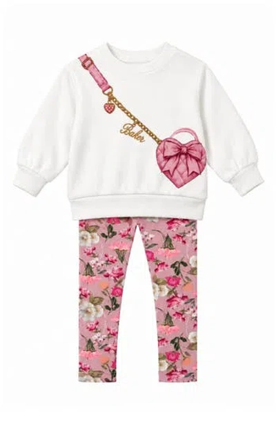Ted Baker Babies'  Kids' 2-piece Pullover & Leggings Set In Pink