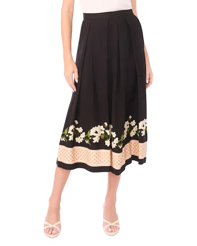 Ted Baker Kieran Placed Print Pleated Skirt In Black