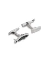 Ted Baker Kipper Fish Cufflinks In Silver