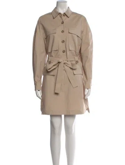Pre-owned Ted Baker Knee-length Dress In Neutral