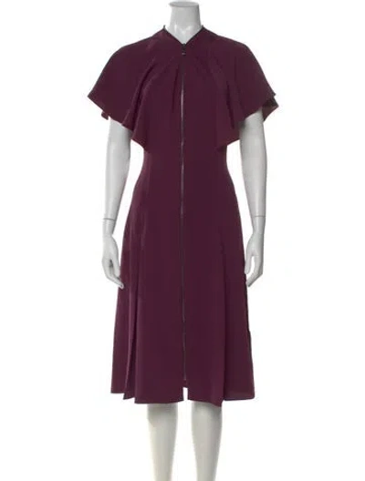 Pre-owned Ted Baker Knee-length Dress In Purple