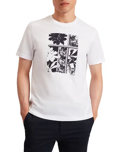 TED BAKER KONEY FLORAL BOX PRINT COTTON TEE