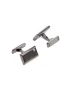 Ted Baker Kristol Brushed Metal Cufflinks In Gray