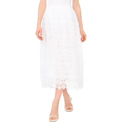Ted Baker Lace Midi Skirt In White