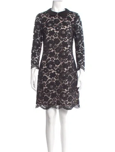 Pre-owned Ted Baker Lace Mini Dress In Black