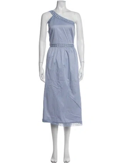 Pre-owned Ted Baker Lace Pattern Knee-length Dress In Purple