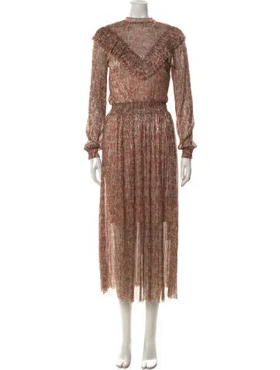 Pre-owned Ted Baker Lace Pattern Long Dress W/ Tags
