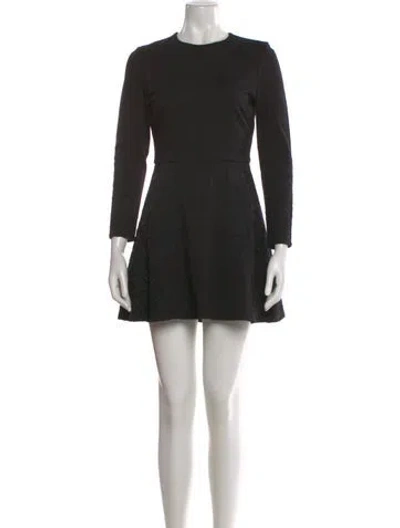 Pre-owned Ted Baker Lace Pattern Mini Dress In Black