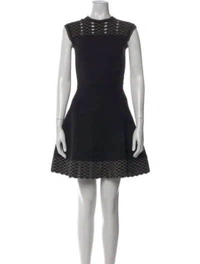 Pre-owned Ted Baker Lace Pattern Mini Dress In Multi