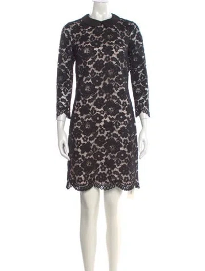 Pre-owned Ted Baker Lace Pattern Mini Dress W/ Tags In Black
