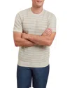 Ted Baker Lain Textured Striped Tee In Ecru