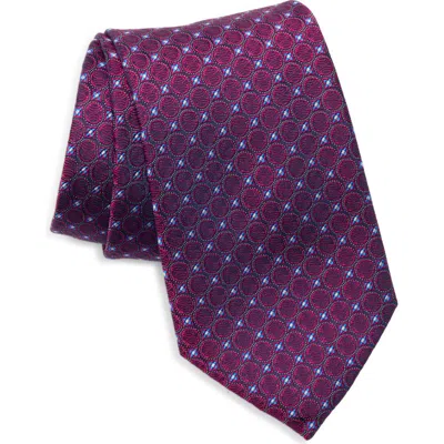 Ted Baker Lanark Silk Blend Tie In Purple