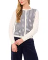 Ted Baker Laoshen Colorblocked Cardigan In Neutral