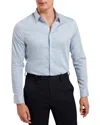 Ted Baker Nantucket Spread Collar Slim Fit Premium Stretch Dress Shirt In Blue
