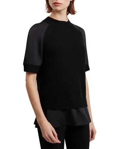 Ted Baker Layered Look Top In Black