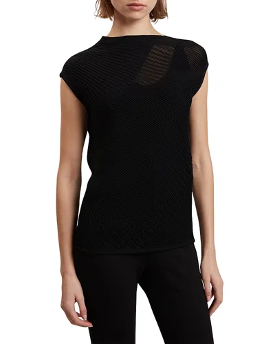 Ted Baker Layynii Ribbed Tank Top In Black