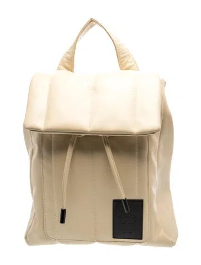 Pre-owned Ted Baker Leather Backpack In Neutrals
