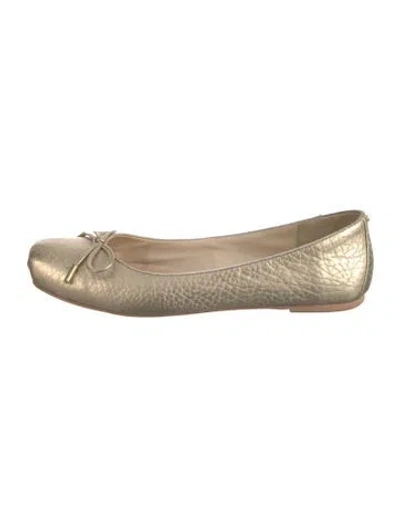 Pre-owned Ted Baker Leather Ballet Flats In Neutrals